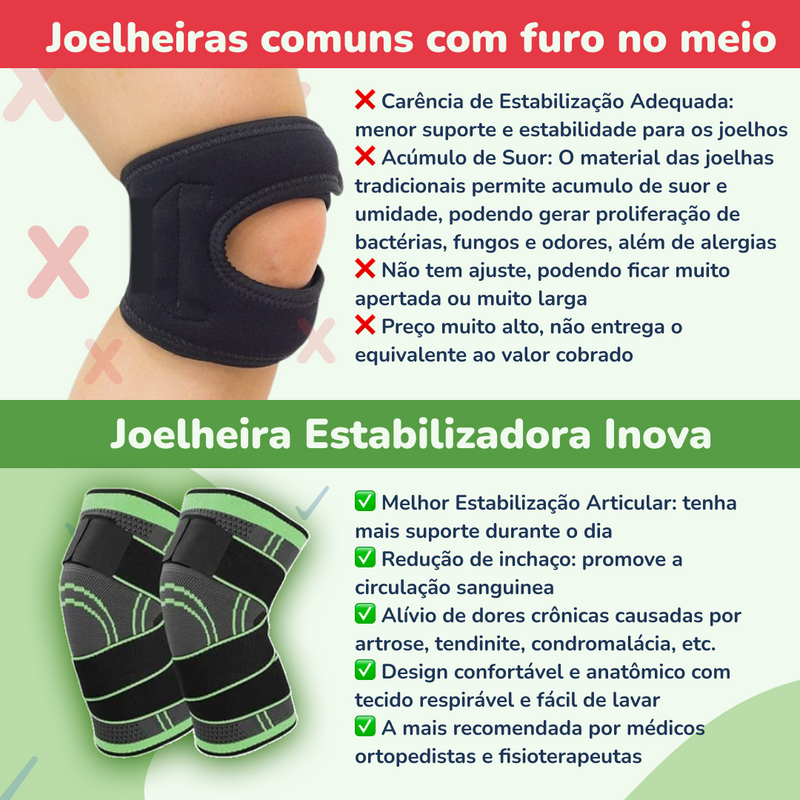 Joelheira Estabilizadora Compressiva - Inova